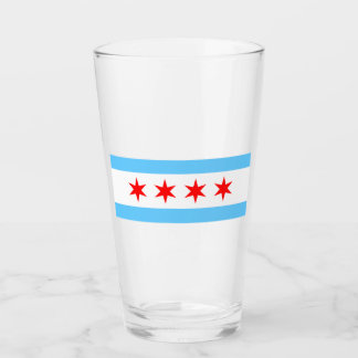 Verre Pinceau de drapeau de Chicago