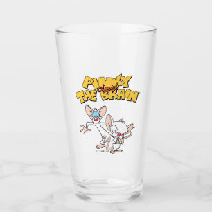 Verre Pinky et le cerveau   Afficher le logo