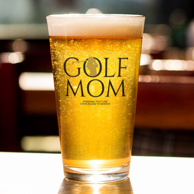Verre Pint Or Cool tendance "GOLF MOM" (Créateur téléchargé)