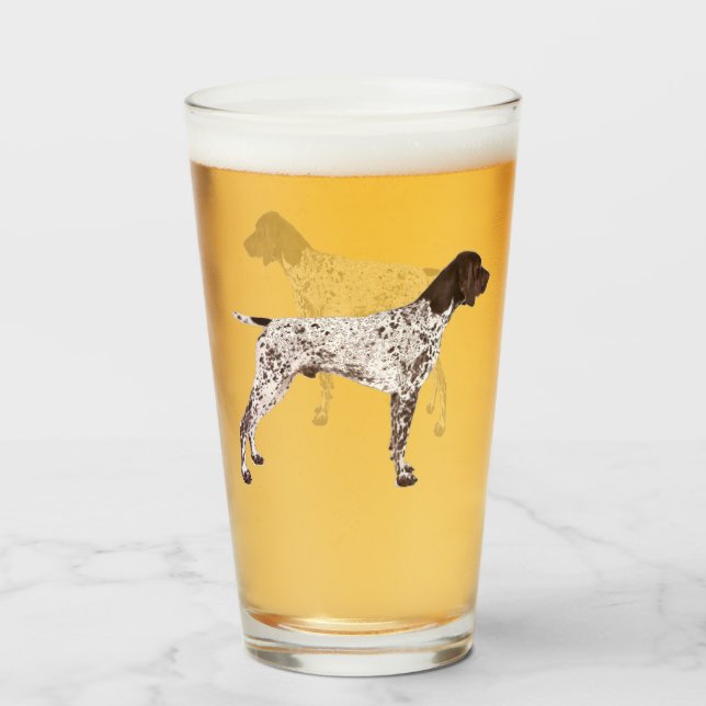 VERRE PINTRE ALLEMAND COULEUR -VERRE PINT 16 OZ (Devant (rempli))