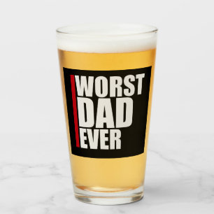Verre Pire Papa De Tous Les Temps Blague Drôle Et Sarcas