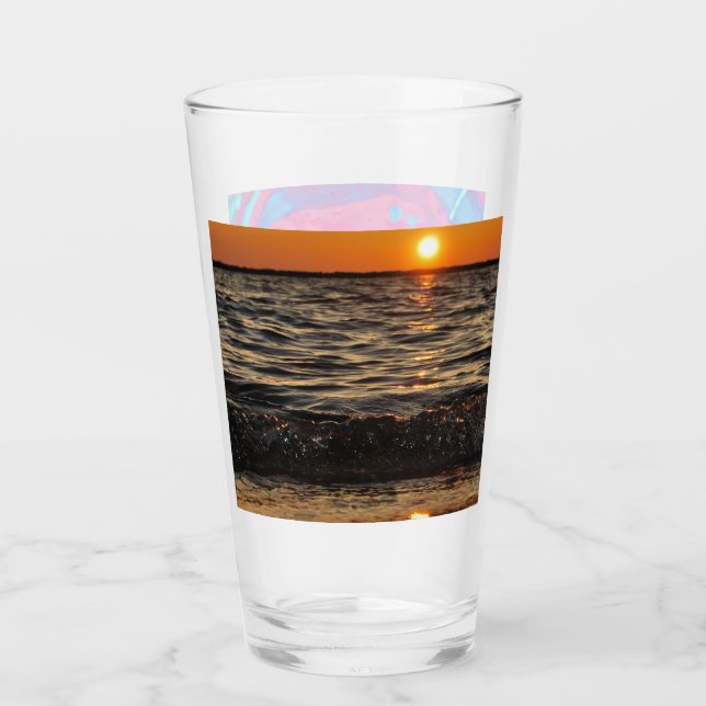 Verre plage de soleil (Devant)