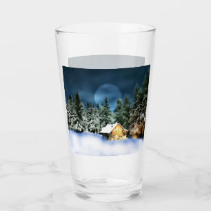 Verre Pleine lune de Cabine de journal rustique