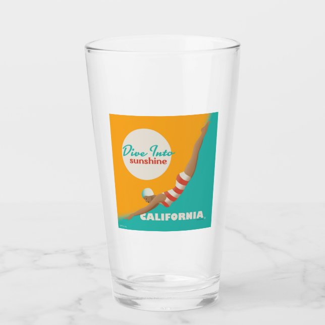 Verre Plongez Dans Le Soleil | Californie (Devant)