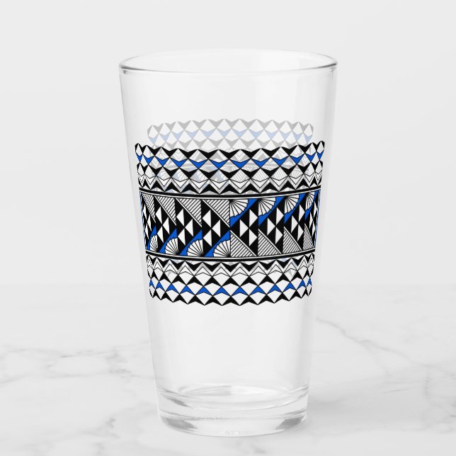 Verre Pluie et soleil en bleu (Devant)