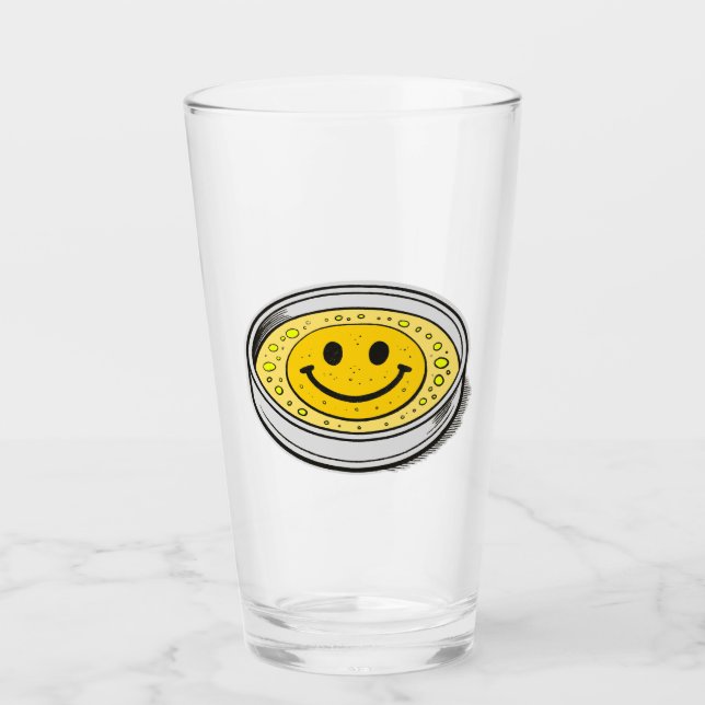 Verre Pluribus Happiness Smiley Face Glass (Devant)