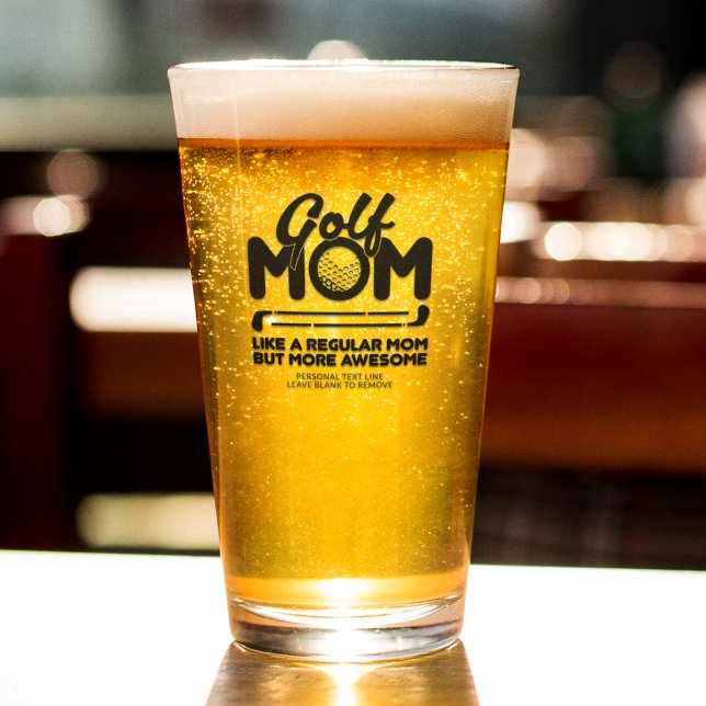 Verre Point de typographie Cool tendance "GOLF MOM" (Créateur téléchargé)