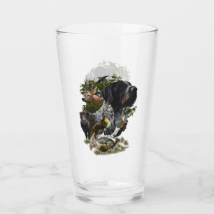 Verre Pointeur À poils durs allemand