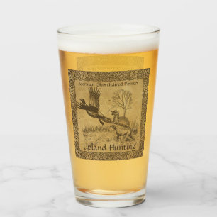 Verre Pointeur allemand à cheveux courts, chasse en haut