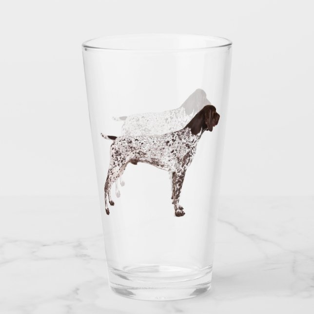Verre POINTEUR ALLEMAND COURT - Pint Glass Double (Devant)