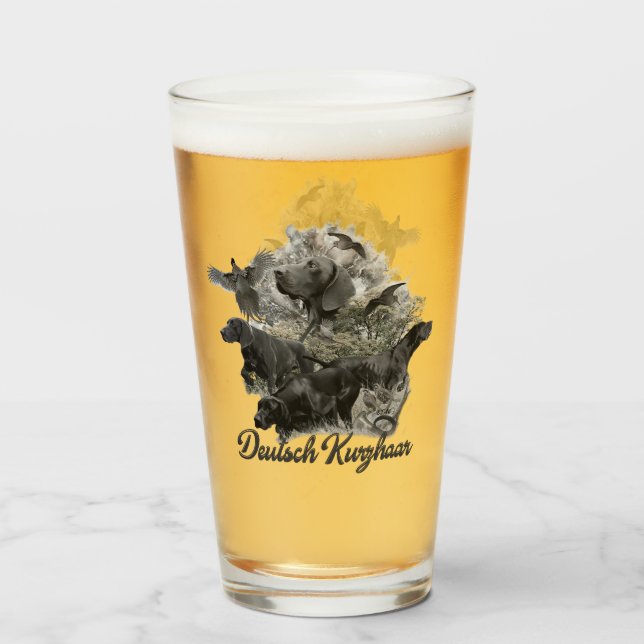 Verre Pointeur court allemand (Dos (rempli))