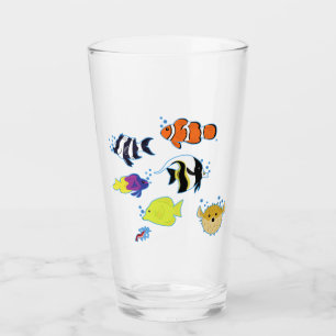 Verre Poisson clown et amis