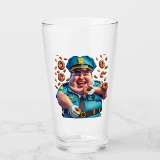VERRE POLICIER EN COLÈRE