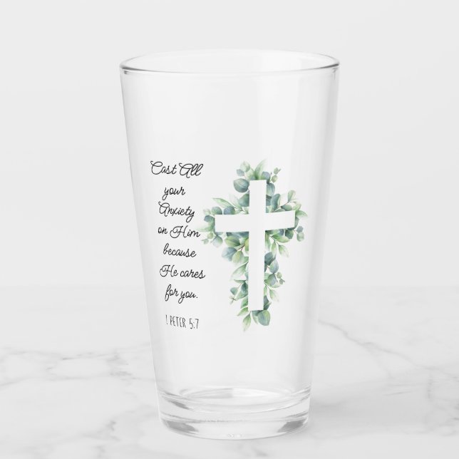 Verre Posez toute votre angoisse sur Lui Eucalyptus Cros (Devant)