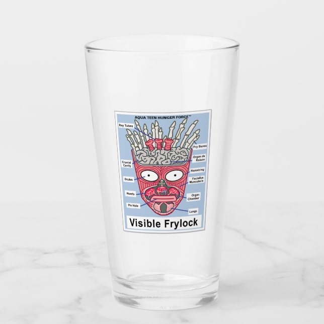 Verre Poster de l'Aqua Ado Hunger Force Visible Frylock (Devant)