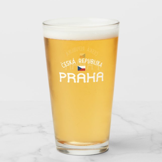 Verre Praha Ceska Republika en détresse (Prague Czech Re (Devant (rempli))