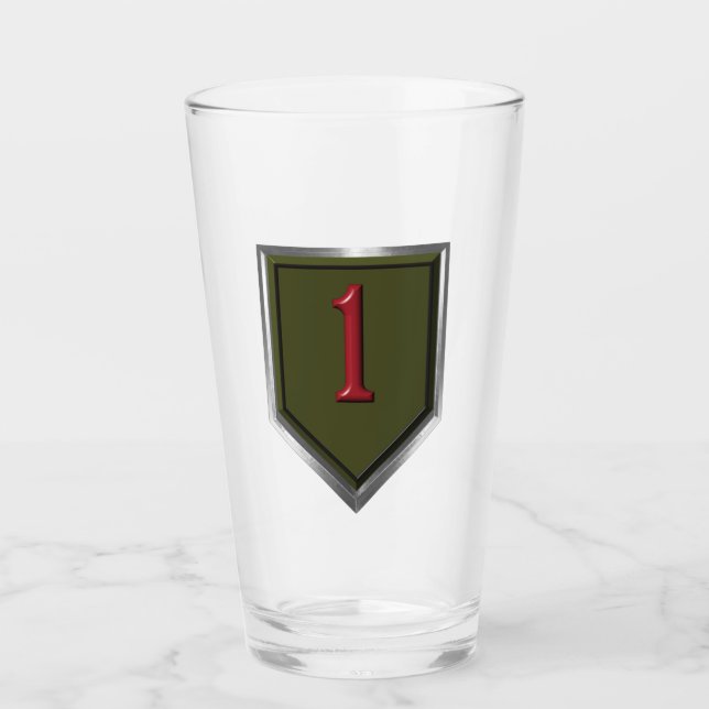 Verre Premier patch encadré pour la division d'infanteri (Devant)