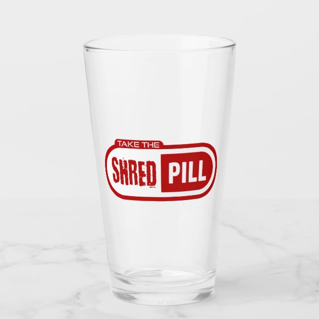 Verre Prenez La Pilule Rasée (Devant)