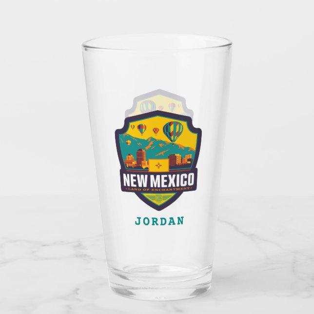 Verre Pride d'état | Nouveau Mexique (Devant)