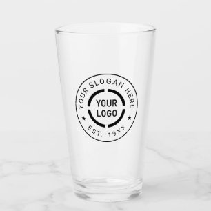 Verre promotionnel sur logo personnalisé