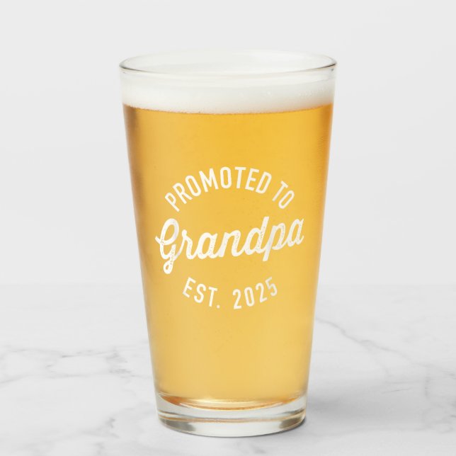 Verre Promu À Grand-Père 2025 Grand-Père Est 2025 (Devant (rempli))