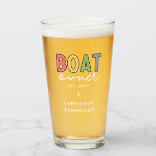 Verre Propriétaire de bateau sur mesure établi Nouveau p