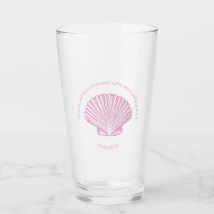 Verre Psaume 118:24 C'est le jour avec coquillage