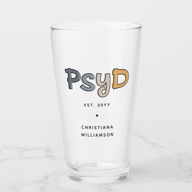Verre Psychologue PsyD sur mesure (Devant)