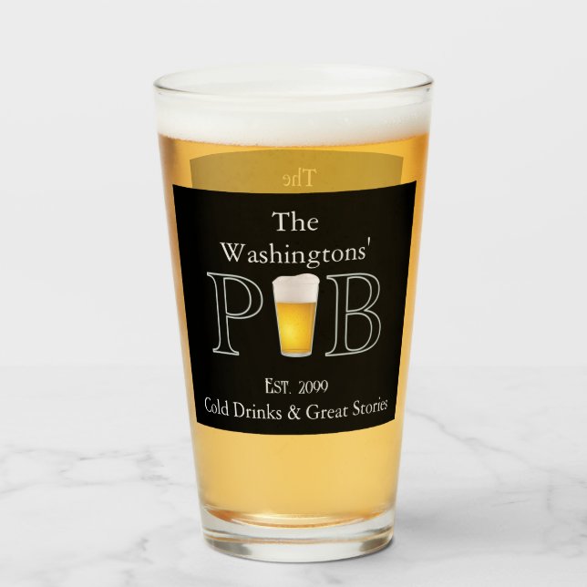 Verre Pub Classique Moderne Vêtements Vêtements Pint Biè (Devant (rempli))