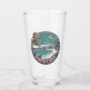 Verre Punta Cana République Dominicaine Insigne d'Art Vo