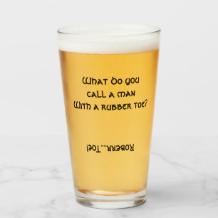 Verre Q&Q MAN AVEC UN TOUR EN CAOUTCHOUC ? Pint de bière