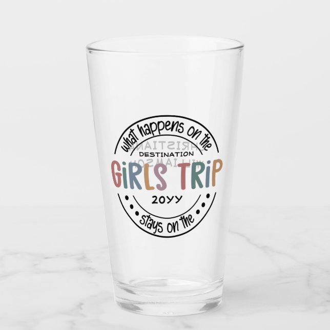 Verre Que se passe-t-il sur Girls Trip Custom Girls Week (Devant)