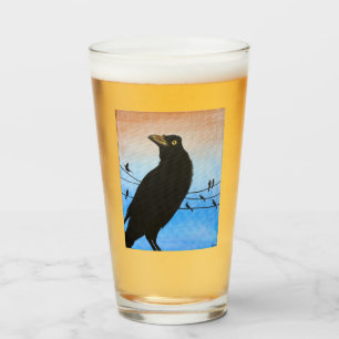 Verre Quiscale Austin Texas Oiseau Aviaire Peinture de l