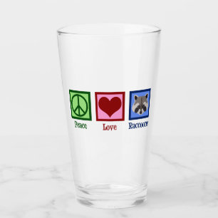Verre Raccoon de Peace Love