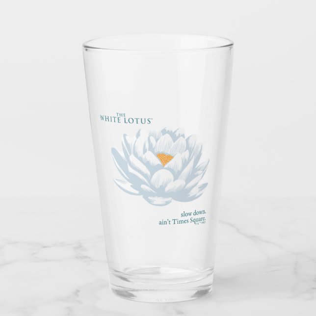 Verre Ralentissez, Ain’t Times Carré - Le Lotus Blanc (Devant)