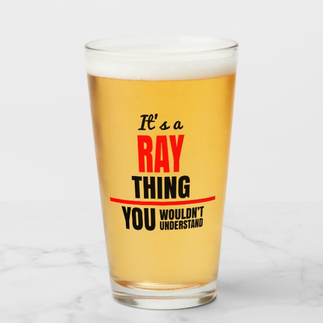 Verre Ray, tu ne comprendrais pas le nom (Devant (rempli))