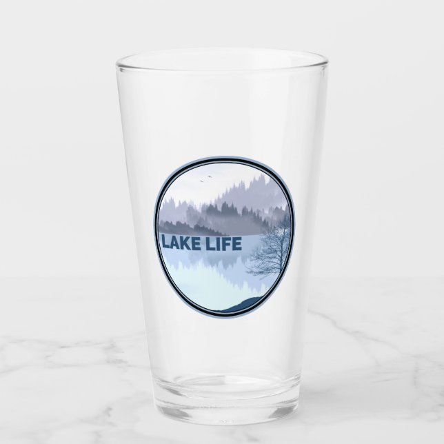 Verre Réflexion sur la vie des lacs (Devant)