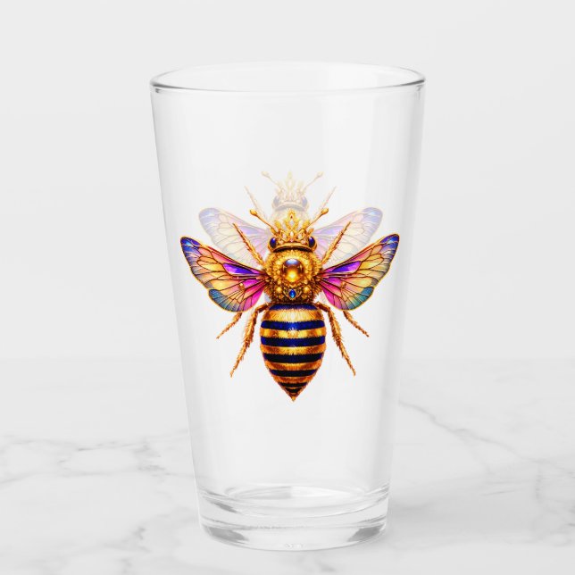 Verre Reine Abeille Avec Couronne (Devant)