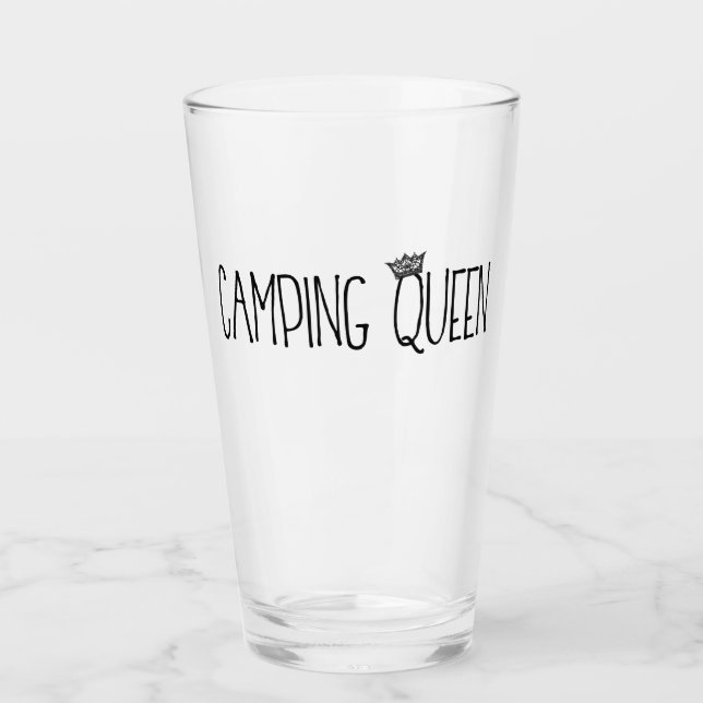 Verre "Reine du camping" (Devant)