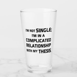 Verre Relation compliquée avec la thèse