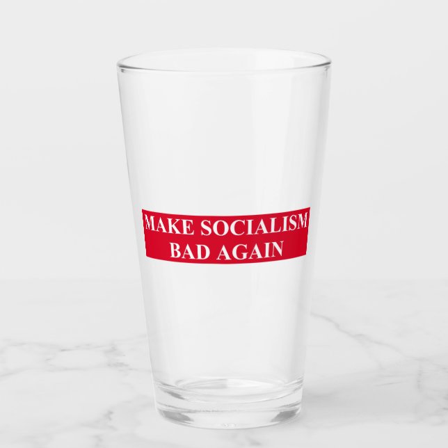 Verre Rendre le socialisme malade (Devant)