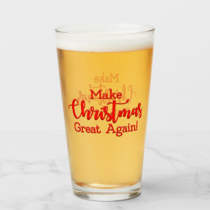 Verre Rendre Noël à la grandeur Trump MAGA cadeau amusan