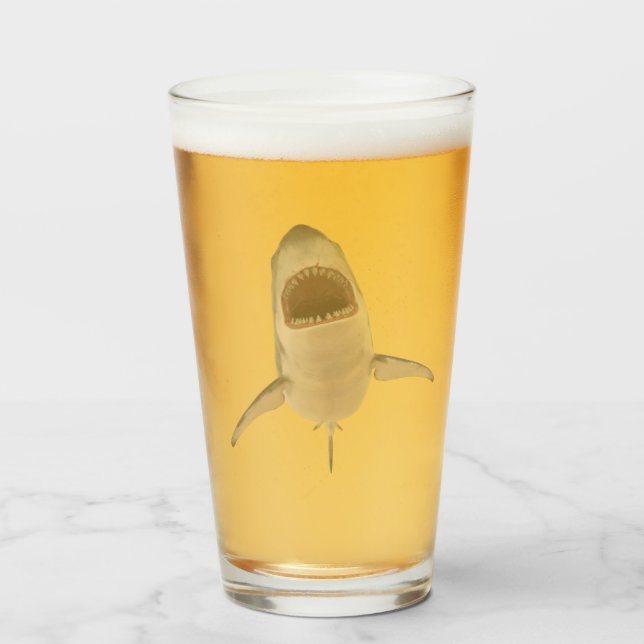 Verre Requin blanc (Devant (rempli))