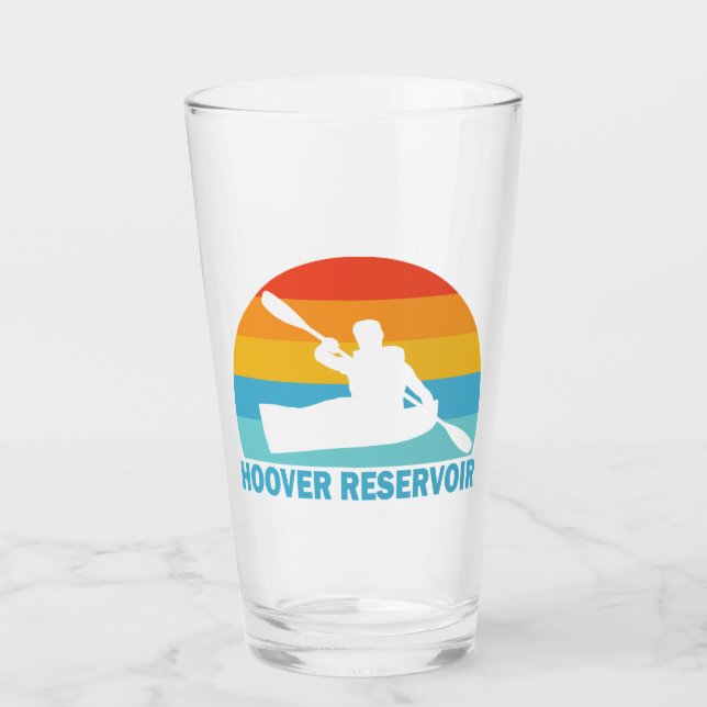 Verre Réservoir Hoover Ohio Kayak (Devant)