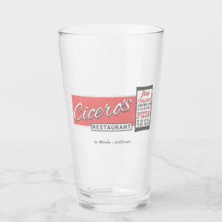 Verre Restaurant italien Cicero à La Mirada vintage