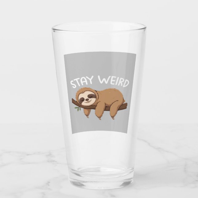 Verre Restez bizarre paresse drôle pour les hommes amour (Devant)
