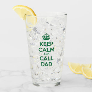 Verre Restez calme et appelez papa