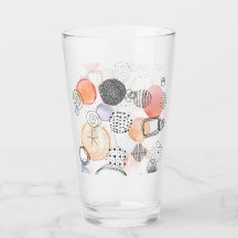 Résumé moderne Joli Motif Doodle rose