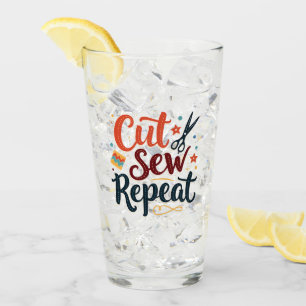 Verre Retro "Couper la couture répétée" Conception de l'