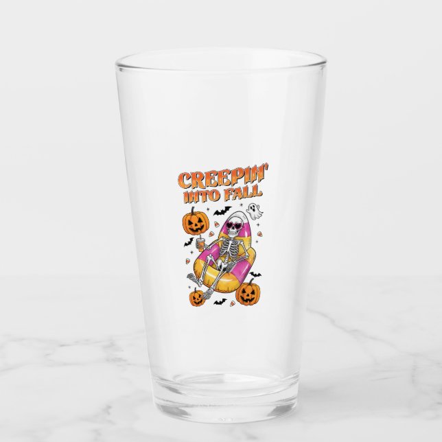 Verre Retro Creepin into Fall Halloween (Devant)